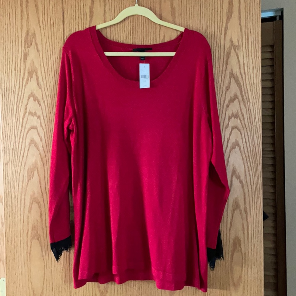 ✨NWT✨ Lane Bryant Sweater w/ Lace Trim